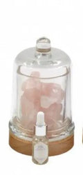 Rose Quartz Crystal Diffuser Lamp  Rose Eucalyptus sil interiors