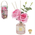 Desire Aroma Rose and Bergamot 200ml Pink Rose Reed Diffuser Lesser & Pavey Ltd