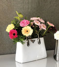 White Vase Handbag Milano L.10.5cm, W. 24.5 cm, H. 21 cm Gilde