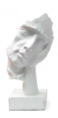 Hear No Evil White Ornament On Base