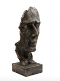90cm Bronze Col. Face Statue Indoor And Outdoor