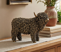 Gold Shaggy Highland Cow 27cm Lesser & Pavey Ltd