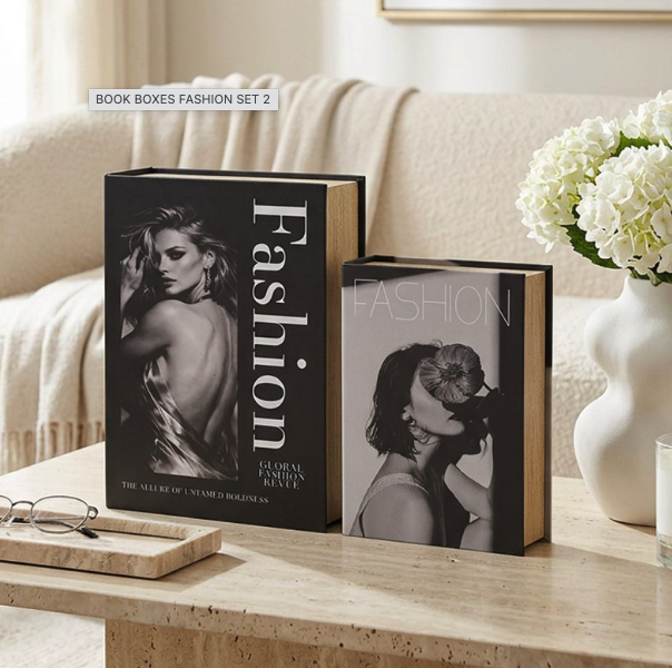 BOOK BOXES FASHION SET 2 Lesser & Pavey Ltd