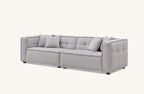 Aluxo Murray Sofa Range in Putty Boucle Fabric Home Store Living
