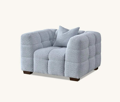 Aluxo Tribeca Sofa Range in Pearl Boucle Fabric Home Store Living