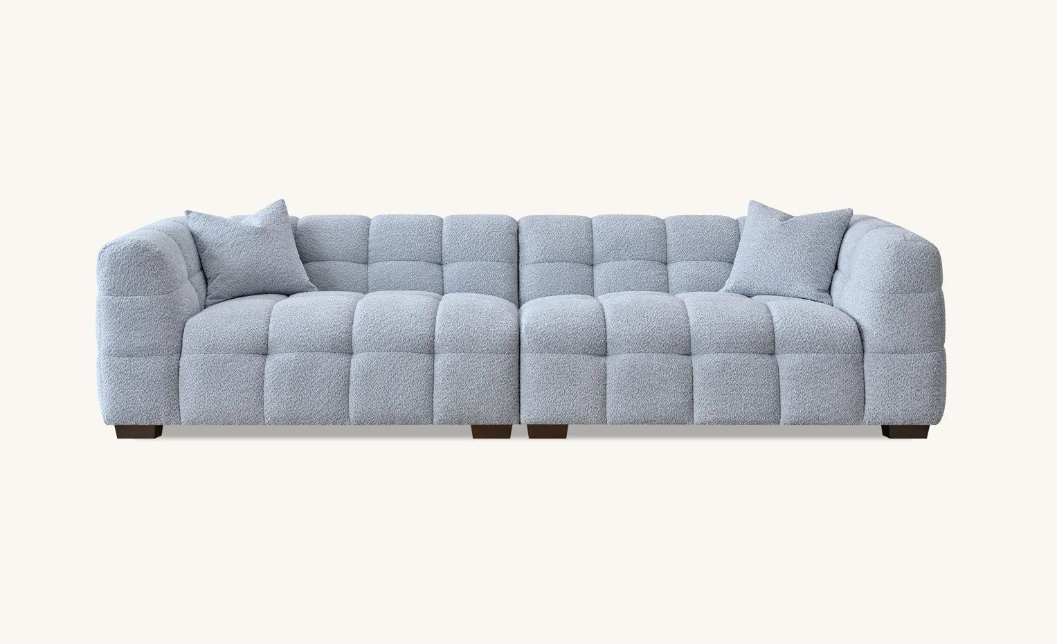 Aluxo Tribeca Sofa Range in Pearl Boucle Fabric Home Store Living