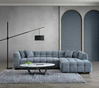 Aluxo Tribeca Corner Sofa Group in Iron Boucle Fabric Home Store Living