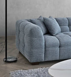 Aluxo Tribeca Corner Sofa Group in Iron Boucle Fabric Furnish 365