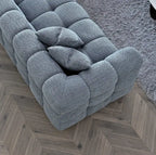 Aluxo Tribeca Corner Sofa Group in Iron Boucle Fabric Furnish 365