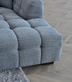 Aluxo Tribeca Corner Sofa Group in Iron Boucle Fabric Furnish 365