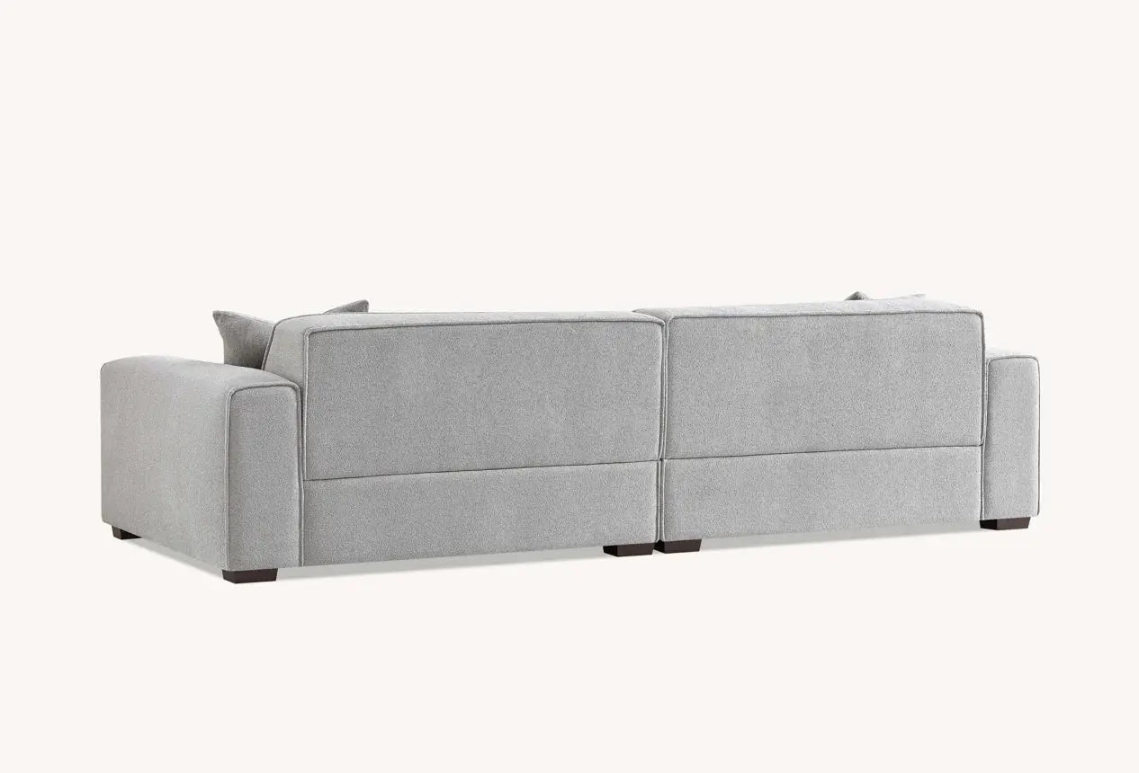 Aluxo Dakota 4 Seater Sofa with Chaise in Pebble Boucle Home Store Living