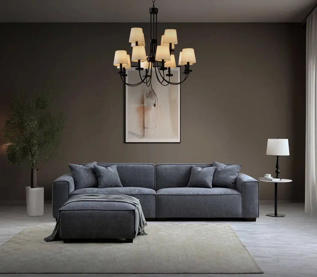 Aluxo Dakota 3 Seater Sofa with Chaise Furnish 365