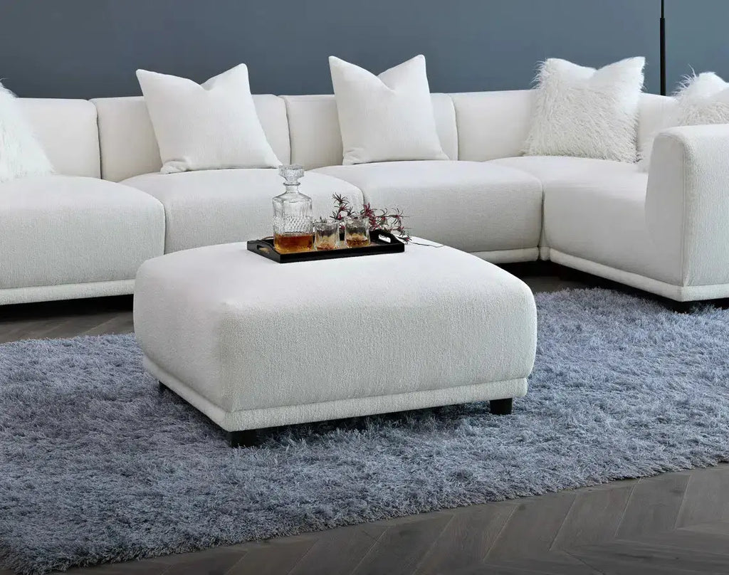 Aluxo Lottie Modular Corner Group in Polar Boucle Home Store Living