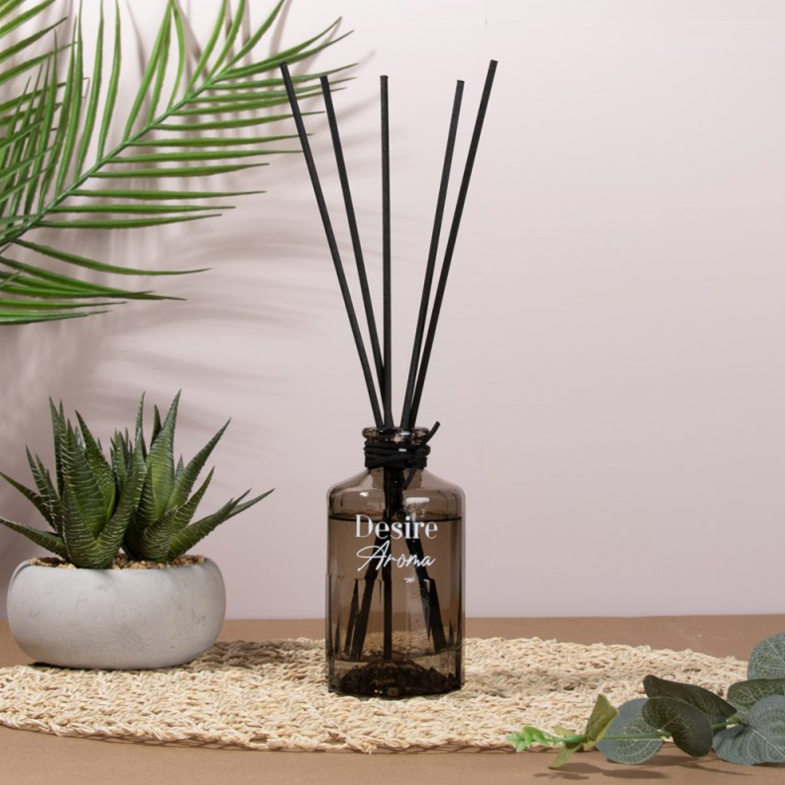 Desire Aroma Santal Peach Rosewood 220ml Reed Diffuser Lesser & Pavey Ltd