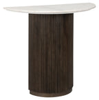 Mayfield Brown Console Half Table Home Store Living