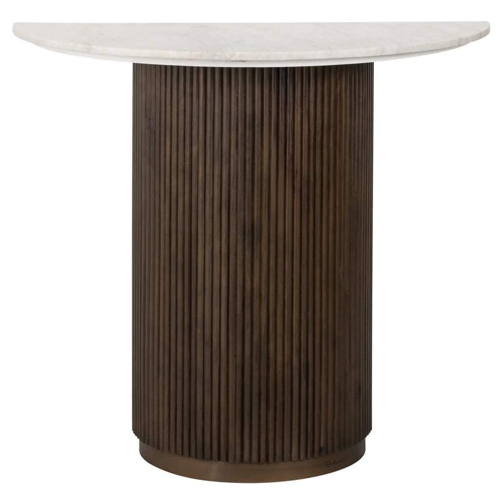 Mayfield Brown Console Half Table Home Store Living