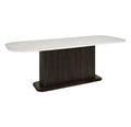 Mayfield White Marble Dining Table Home Store Living