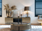 Ironville Round Gold Coffee Table 0.9m Home Store Living