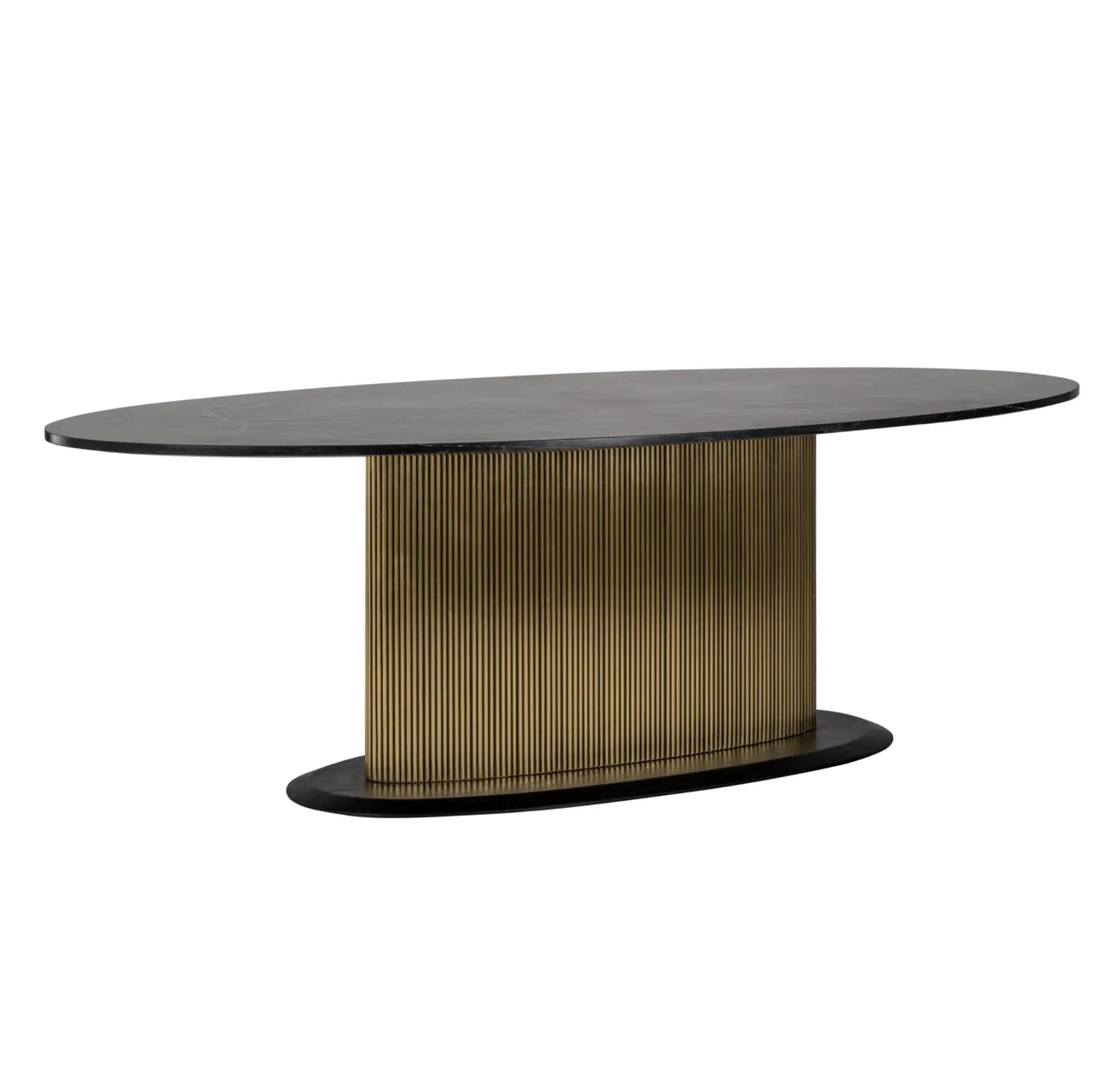 Ironville Gold Oval Dining Table Home Store Living