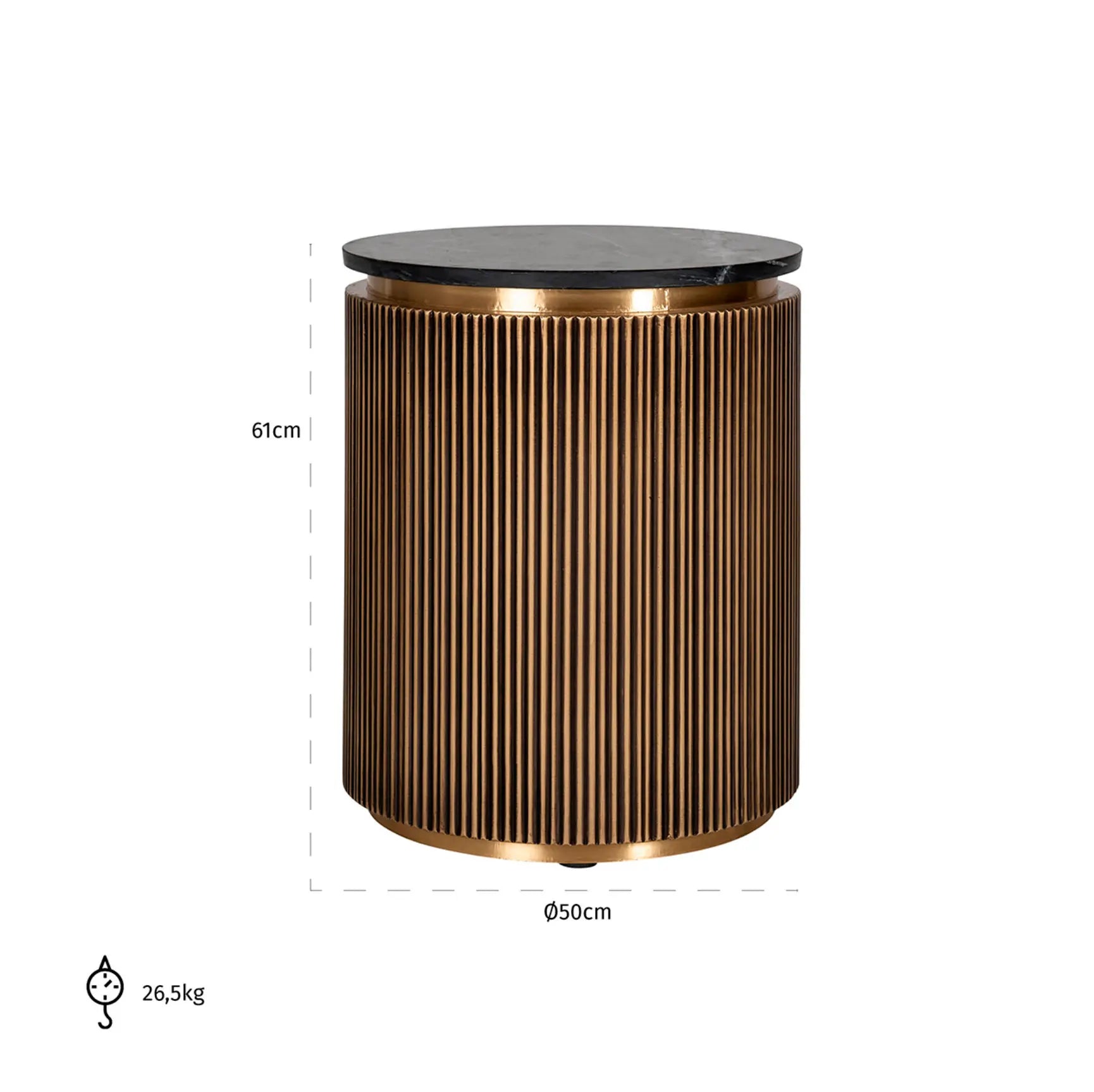Ironville Gold End Table Home Store Living