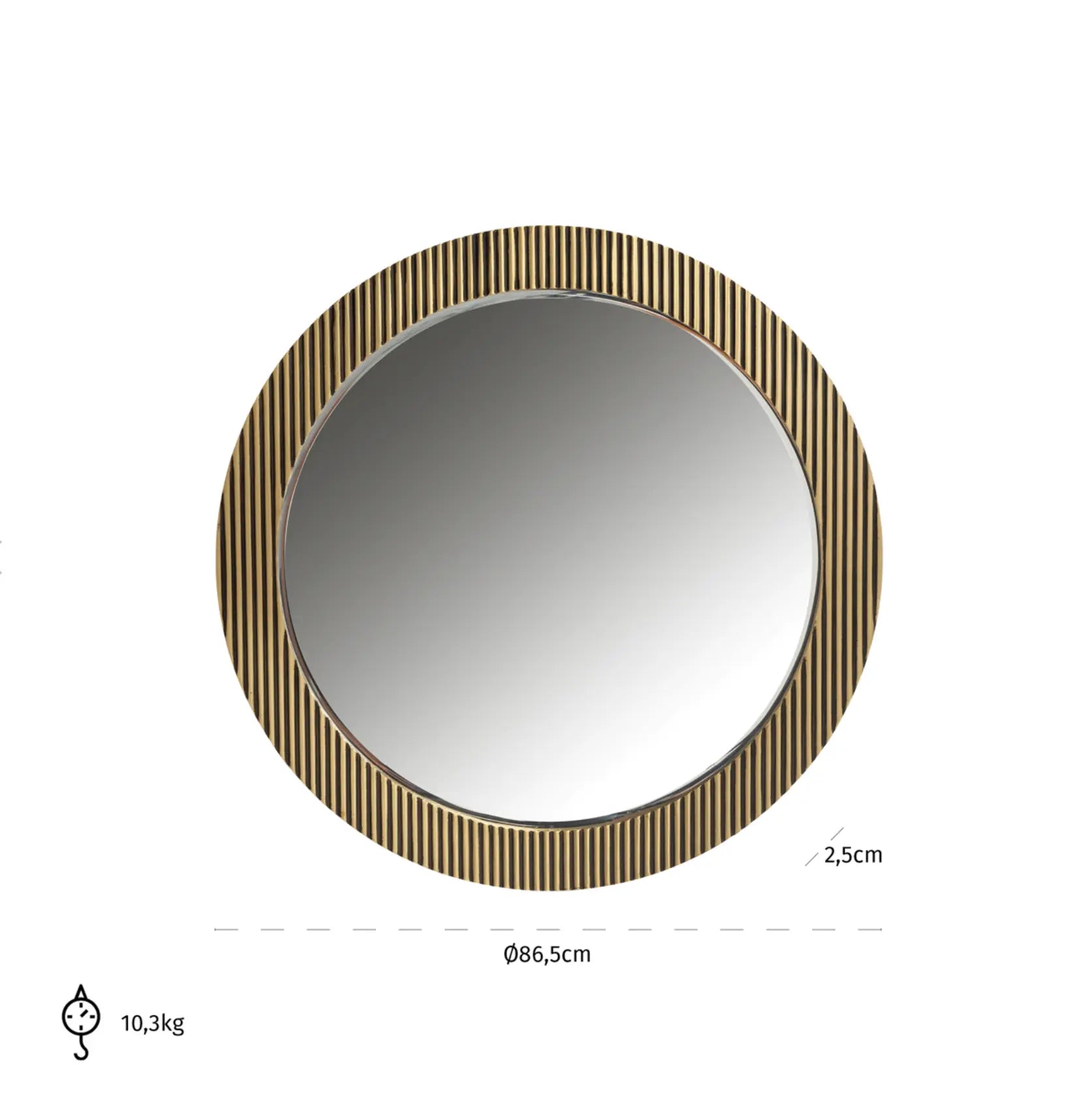 Ironvillle Gold Mirror Home Store Living