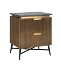 Ironville Gold Nightstand Home Store Living