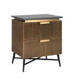Ironville Gold Nightstand Home Store Living