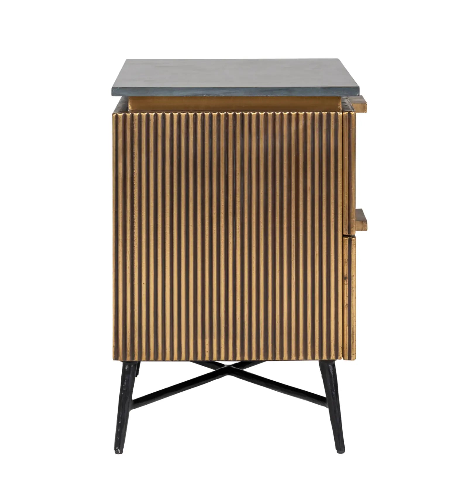 Ironville Gold Nightstand Home Store Living