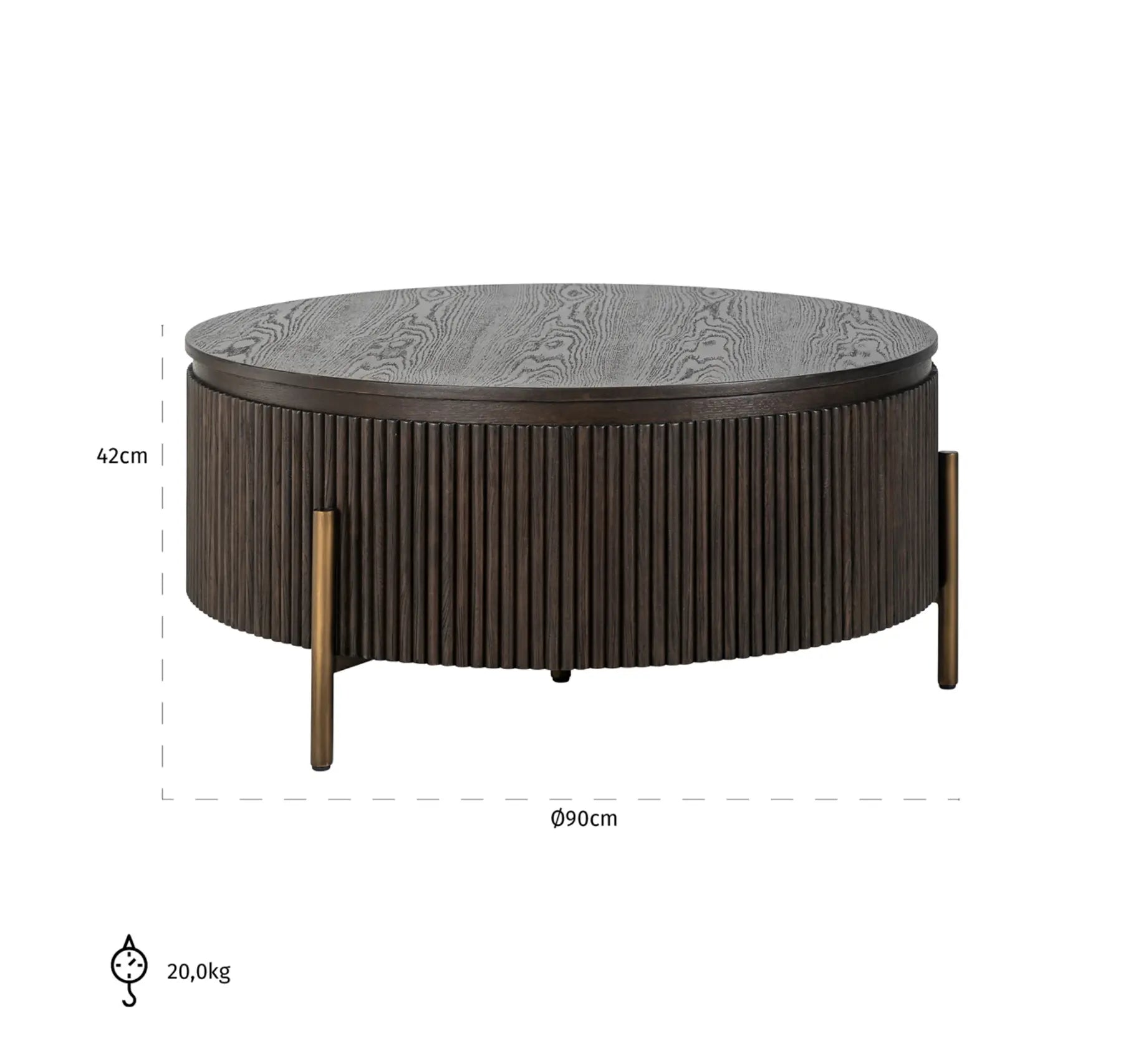 Luxor Brown Coffee Table Home Store Living
