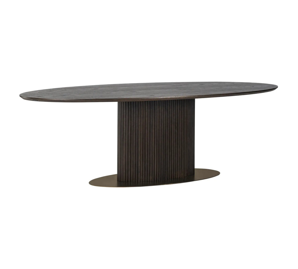 Luxor Brown Oval Dining Table Home Store Living