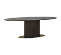 Luxor Brown Oval Dining Table Home Store Living