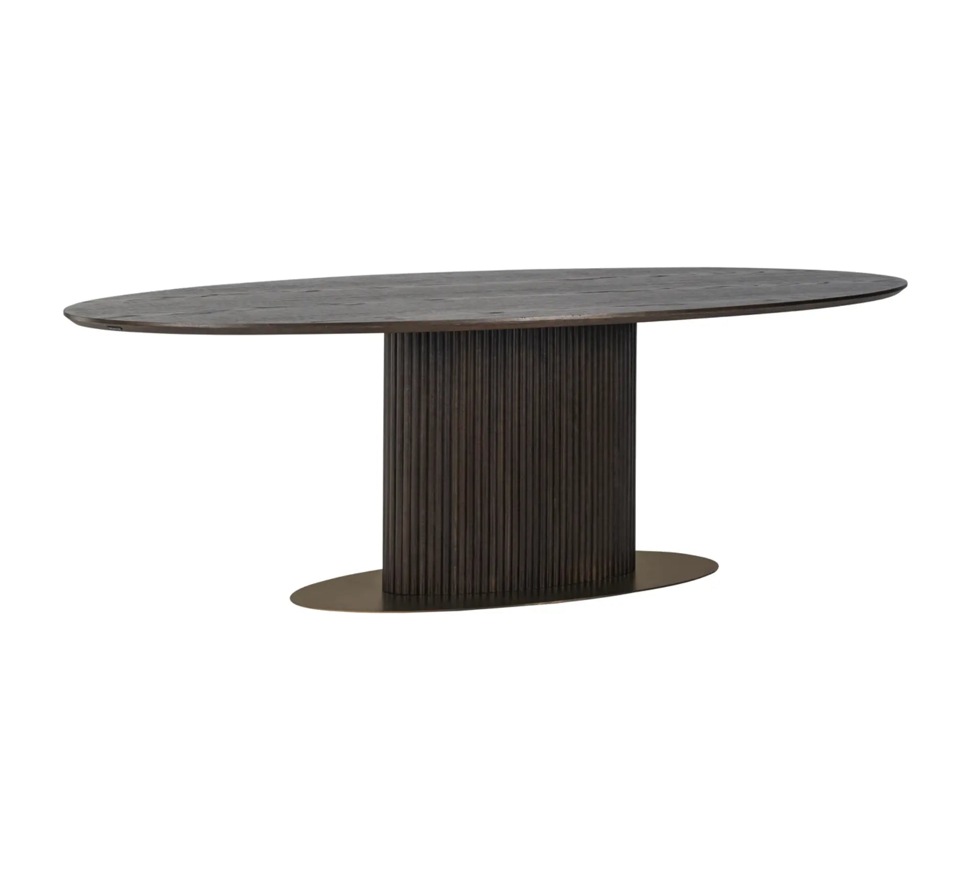 Luxor Brown Oval Dining Table Home Store Living