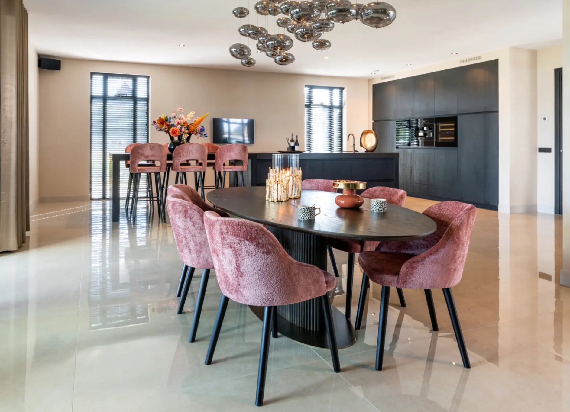 Luxor Brown Oval Dining Table Home Store Living