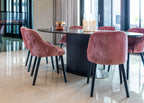 Luxor Brown Oval Dining Table Home Store Living