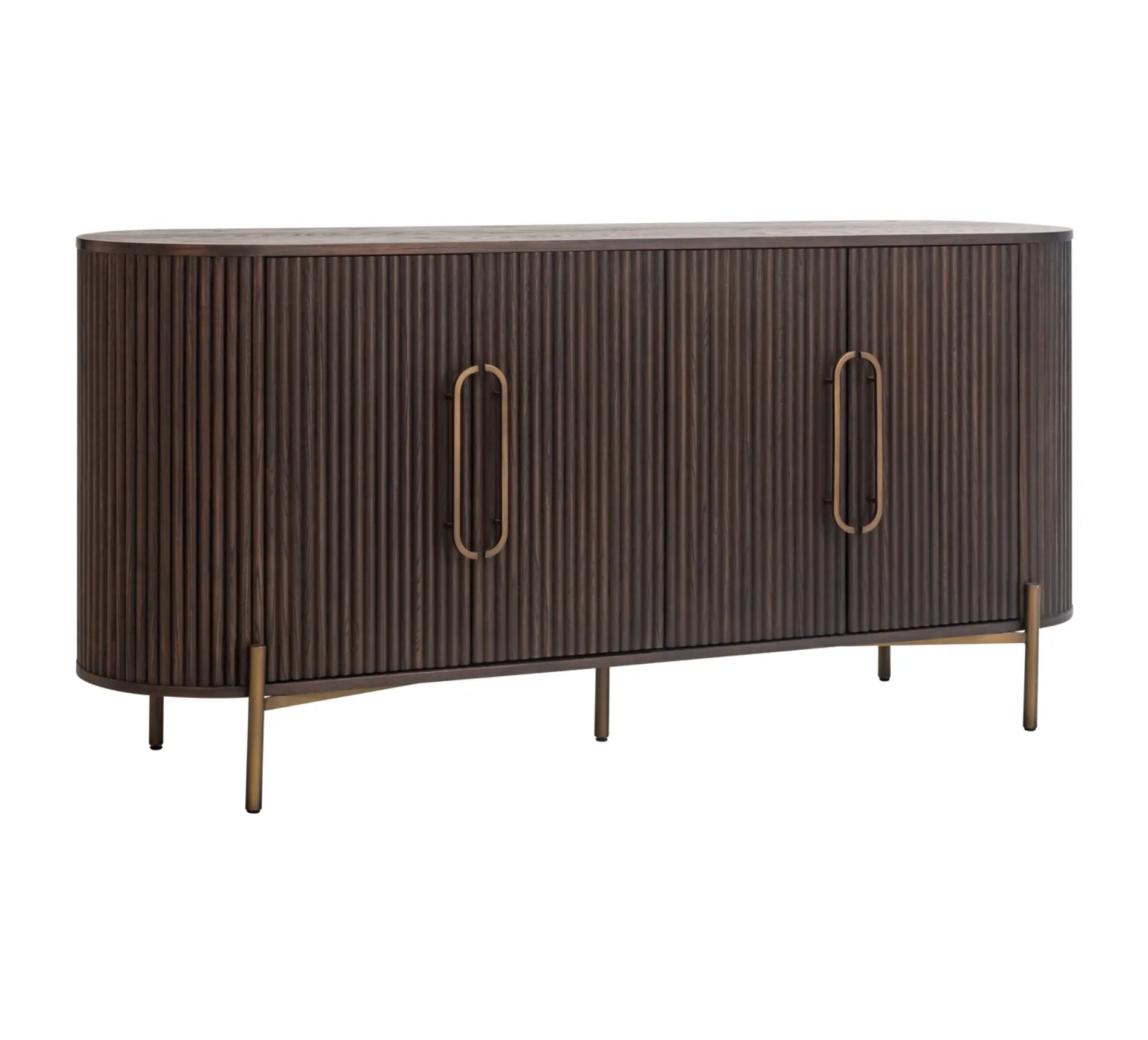 Luxor 4 Door Brown Sideboard Home Store Living