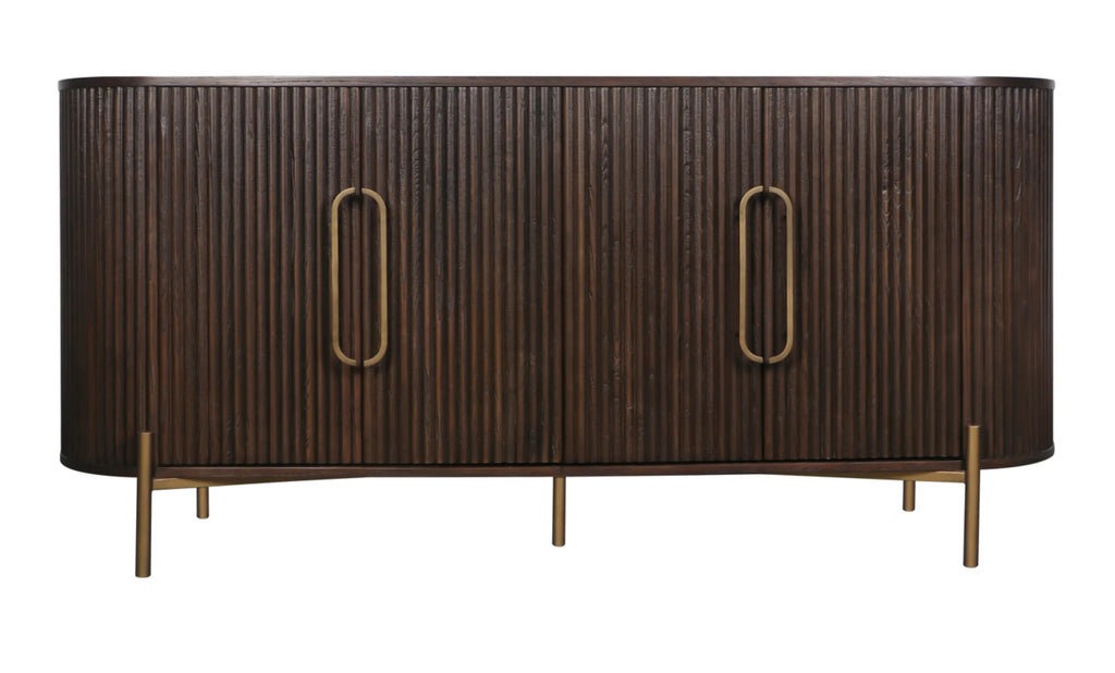 Luxor 4 Door Brown Sideboard Home Store Living