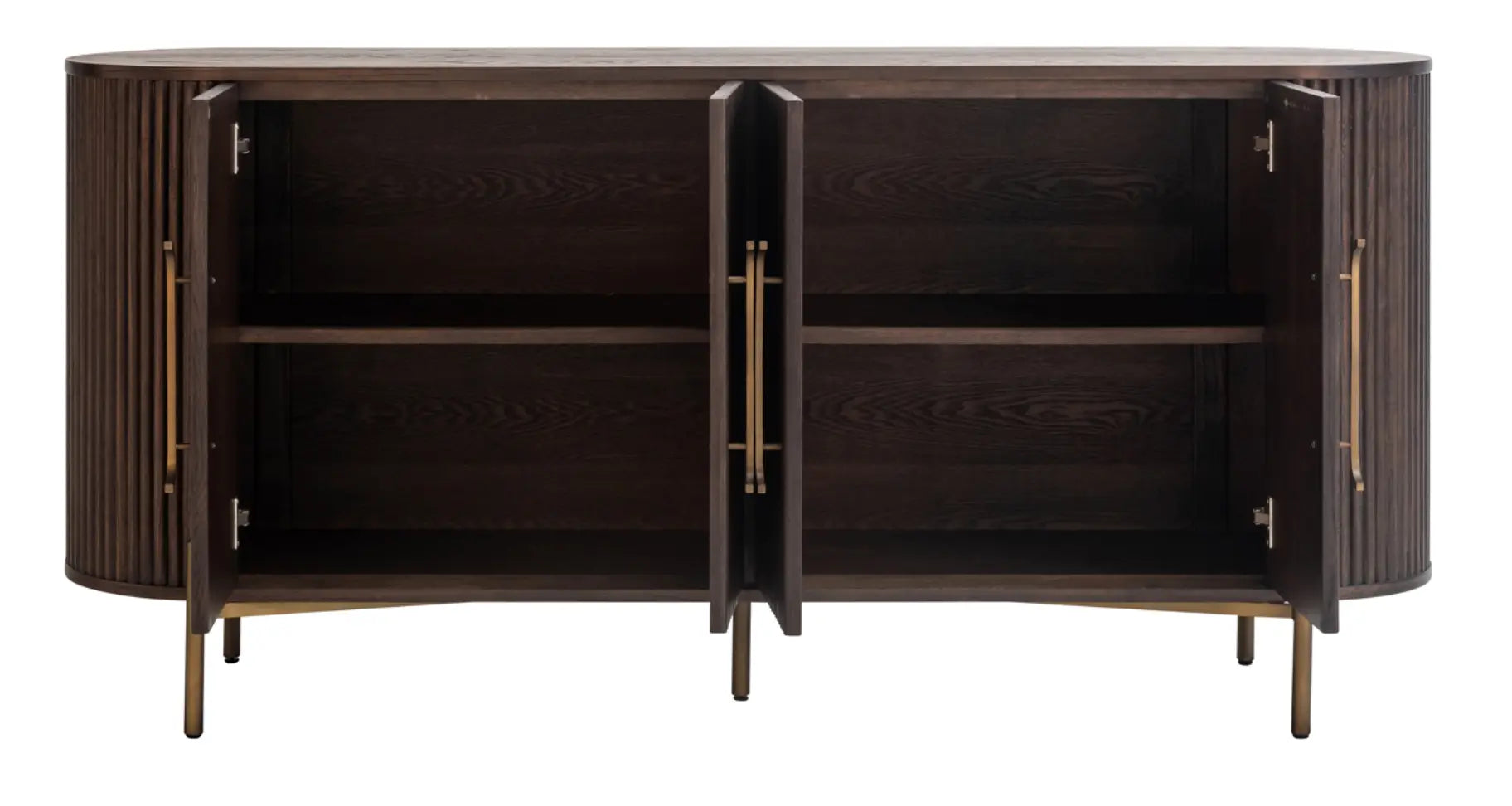 Luxor 4 Door Brown Sideboard Home Store Living