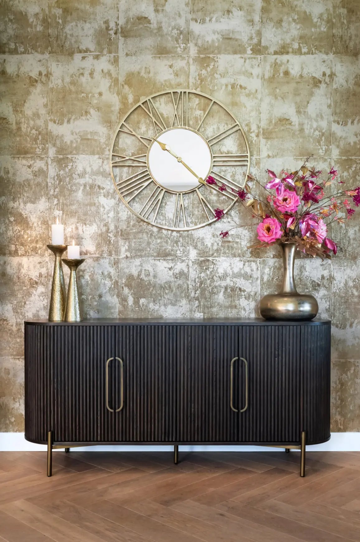 Luxor 4 Door Brown Sideboard Home Store Living