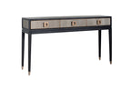 Bloomville Brass Shagreen Console Table Home Store Living