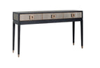 Bloomville Brass Shagreen Console Table Home Store Living