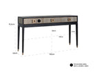 Bloomville Brass Shagreen Console Table Home Store Living