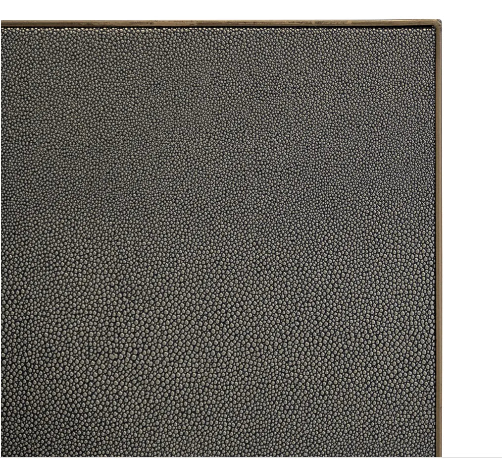 Bloomville Brass Shagreen Dining Table (inc. Glass Top) Home Store Living