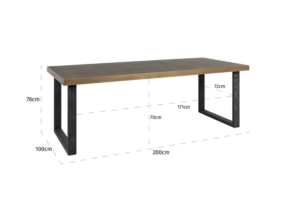 Bloomville Brass Shagreen Dining Table (inc. Glass Top) Home Store Living