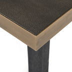 Bloomville Brass Shagreen Dining Table (inc. Glass Top) Home Store Living
