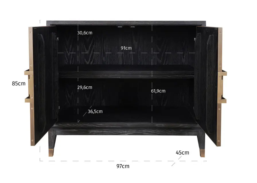 Bloomville Brass Shagreen Sideboard Home Store Living