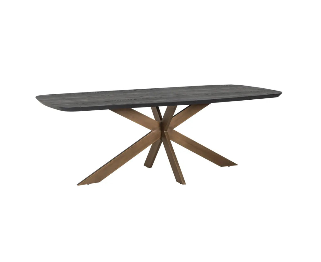 Cambon Danish Oval Dining Table – Dark Coffee Finish Home Store Living