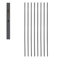 36mm Black Rattan Reed Sticks Lesser & Pavey Ltd