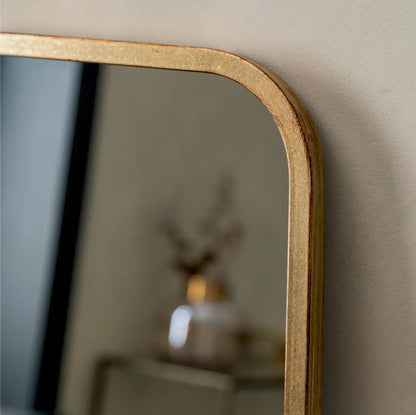 Kurva Leaner Gold Mirror 565x1230mm Home Store Living