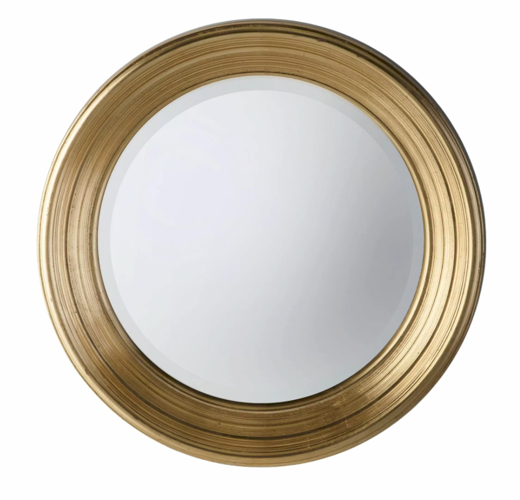 Chaplin Round Mirror Gold 650x650mm Home Store Living