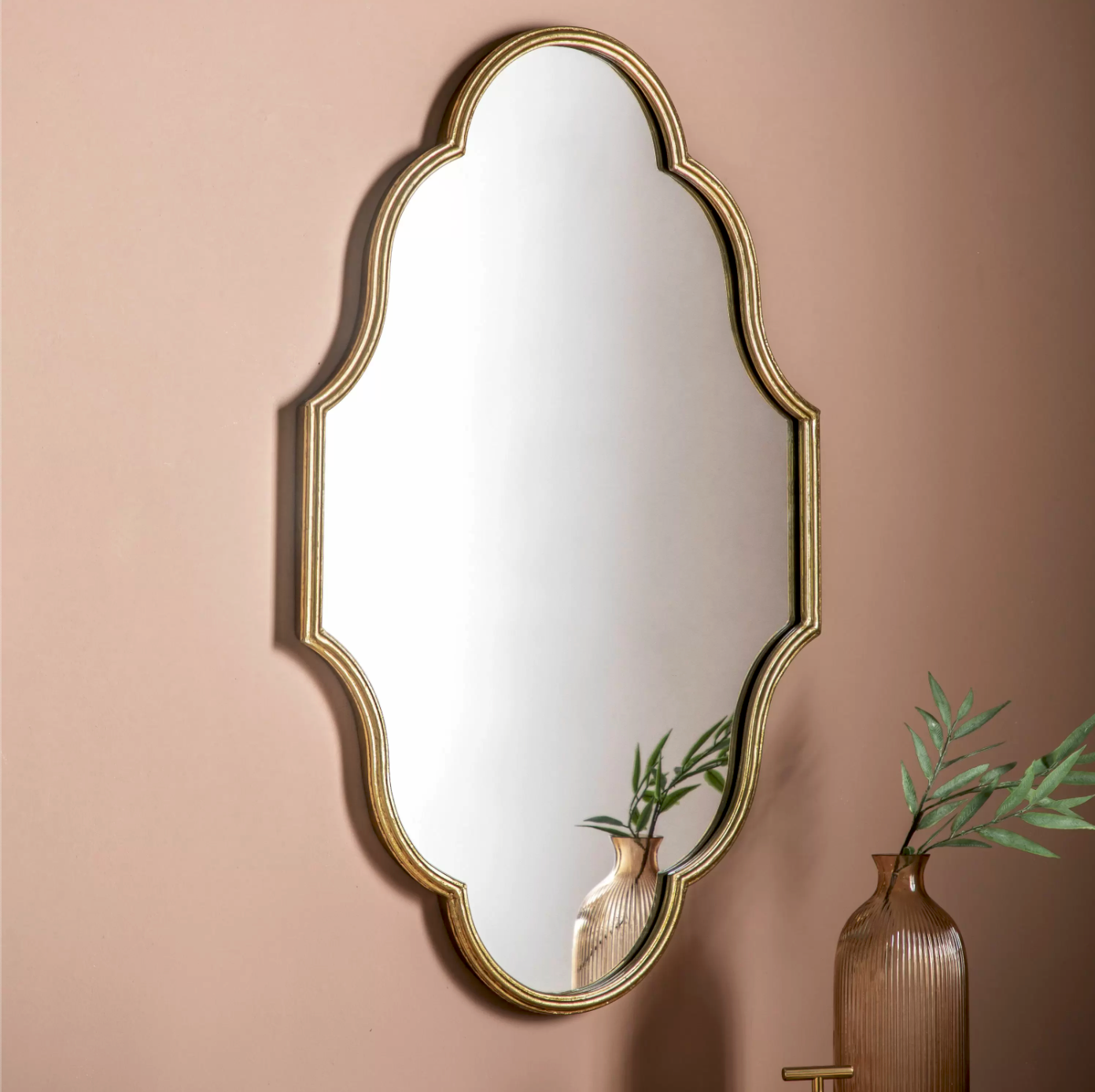 Castello Mirror Gold 560x30x900mm Home Store Living